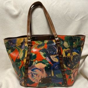 Patricia Nash leather floral purse